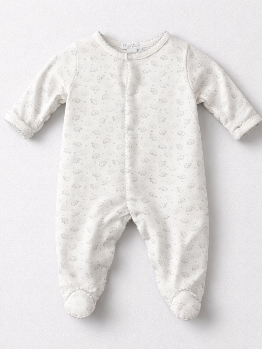 Kissy Kissy Pima cotton baby elephant print footie Newborn